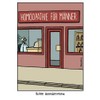 Pack of 3: Postcard A6 + CARTOON by modern times +++ Homoeopathy for Men +++ Kopenicker CG © Perscheid Martin