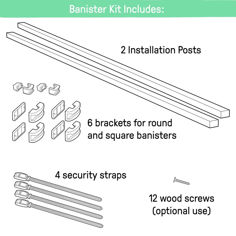 Summer Infant Banister to Banister Gate Mounting Kit - Fits