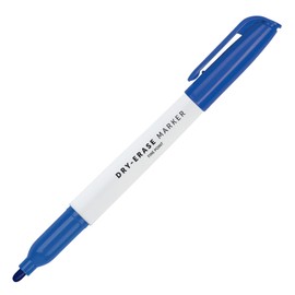 Office Depot® Brand Low-Odor Pen-Style Dry-Erase Markers, Fine Point, 100% Recycled Plastic Barrel, Assorted Colors, Pack Of 12