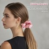 LiveBe Satin Zipper Scrunchies with Hidden Pocket Storage, Set of