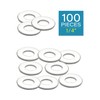 IMScrews 1/4 Inch SAE Flat Washers - Pack of 100