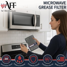 Microwave Oven Replacement For LG 5230W1A012B 12-Layer Aluminum Mesh Grease Filters 2-Pack