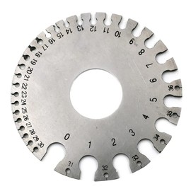 CENPEK Standard Sheet Metal Gage Tool for Gaging Uncoated Sheet Metal, Plate Iron and Steel 0-36 (0.3125-0.007inch)