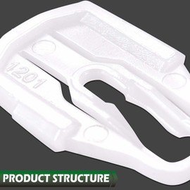 GRAND ORANGE 6PCS Fender Door Quarter Molding Clip Plastic Compatible with Lincoln 1966-1969 Molding Trim Retaining Mounting Clip Set