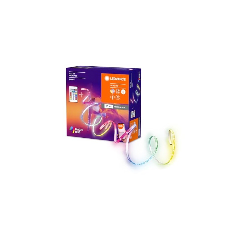 LEDVANCE Smart+ WiFi Flex 5 m LED Strip, White, 22