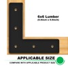 Andorm 4 Pack 6" L Mending Plate Heavy Duty 6