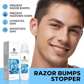 Aftershave for Men with Ingrown Hair Care, Razor Bumps Solution for Women, Hydrates Skin After Shave Lotion for Men, Roll on Applicator Ingrown Hair Serum for Smooth Skin