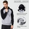 DUOFIER Men's Casual Long Sleeve Hooded with Adjustable Drawstring Hoodies,