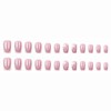 MISUD Short Press on Nails Square Fake Nails Glossy Glue