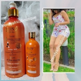 lucy 2pc. Easy Glow Toning, GLOWING Body lotion & Serum With Carrot Oil. 100% Respons