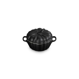 Le Creuset Stoneware Figural Pumpkin Petite Cocotte, 12 oz., Licorice
