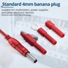 ALLmeter 1M 15A Scalable Banana Plug Multimeter Test Leads Set