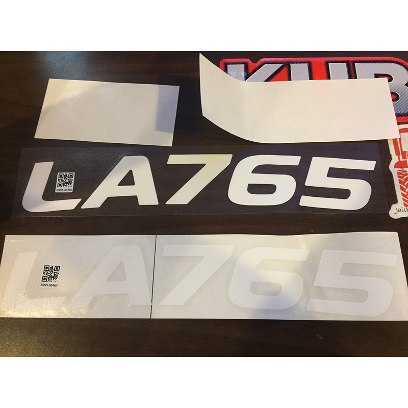 LA765 Decal KIT Tractor 6 Decal Sticker Set UV Resistant+
