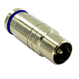 Single TV Antenna Connectors Terminals PAL Male Compression RG6 Quad