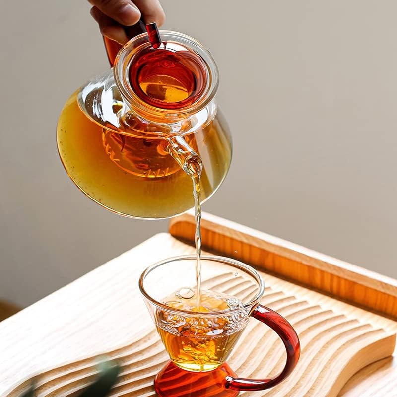 High Borosilicate Glass Teapot (600ML AMBER)