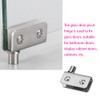 4 Pair Stainless Steel Glass Door Pivot Hinge, Silver Hinges