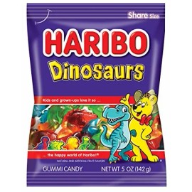Haribo Dinosaurs Candy, 5 Ounce [12-Pack]