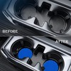 MEAJOO 2PCS Car Cup Holder Coaster, Non-Slip Cup Holders Embedded
