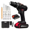 Lumoku Kit Taladro Inalámbricos Desatornillardor Electrico 42v 3/8