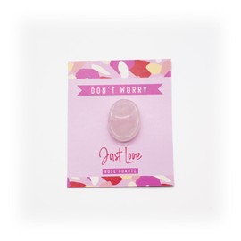 Rose Quartz Stress Relief Love Thumb Worry Stone Healing Crystals Gift Birthday Anniversary Stocking Filler