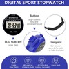 Sports Stopwatch Timer Lap Split Digital Stopwatch with Clock Calendar