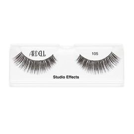 Ardell Studio Effects False Eyelashes 105 - Custom Layered Lashes for Dramatic Eye Look, Reusable Strip Lashes, 4 Pack