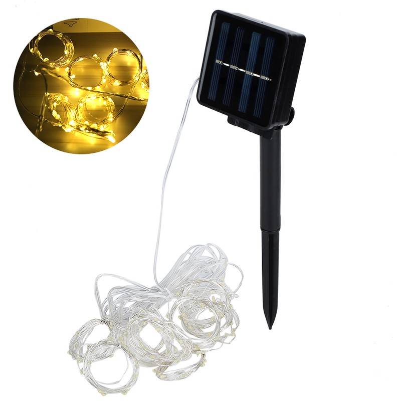 Outdoor Solar Power 120LED Chips Umbrella String Lights for Garden