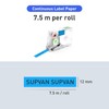 SUPVAN G15M Continuous Label Tape, Thermal Multi-Purpose Labels for Home,