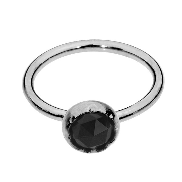 Sampson Nose Ring Hoop-Tragus Earring-Cartilage Earring-Sterling Silver 20G 7mm Hoop