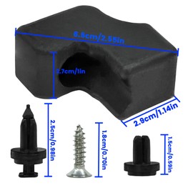 Tailgate Upper Rubber Bushing Bumper, LH & RH Tailgate Top Rubber Cushion Compatible with Ford F-250 F-350 F-450 F-550 Super Duty Replace HC3Z-99439A00-A HC3Z-99439A00-B