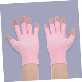 Baluue 1pair Uv Blocking Gloves Manicure Uv Protection Gloves for Women Nail Art Gel Nails Sun Protection Comfortable