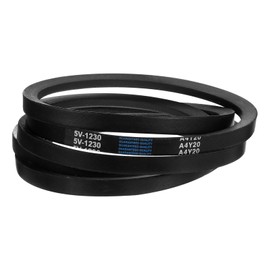 uxcell 5V1230 V-Belt, Classic Wrapped Rubber V-Belt 123" Outside Circumference x 0.62" Width x 0.53" Height for Industrial Machinery Equipment, Black