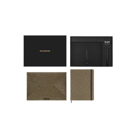 Moleskine Limited Edition Notebook Holiday Shine, Extra Large, Ruled, Gold, Hard Cover (7.5 x 10)
