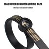 Ring Sizer Measuring Tool 2pcs Black White Reusable Finger European
