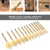 13Pcs 1/4in Hex Shank High Carbon Steel Flat Drill Bit