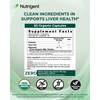 Nutrigent USDA Organic Milk Thistle Supplement, Silymarin Supplement 280 mg,