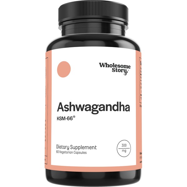 Wholesome Story Vegan KSM 66 Ashwagandha Capsules| High Potency 5%