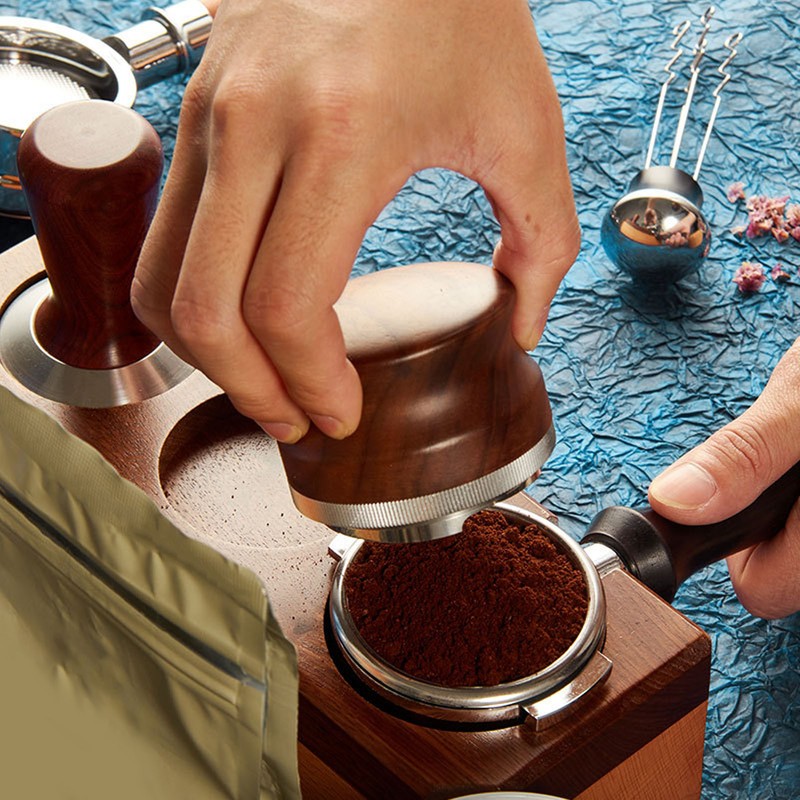 58mm Coffee Portafilter Aluminum Alloy 2 Ears Bottomless Portafilter Handle