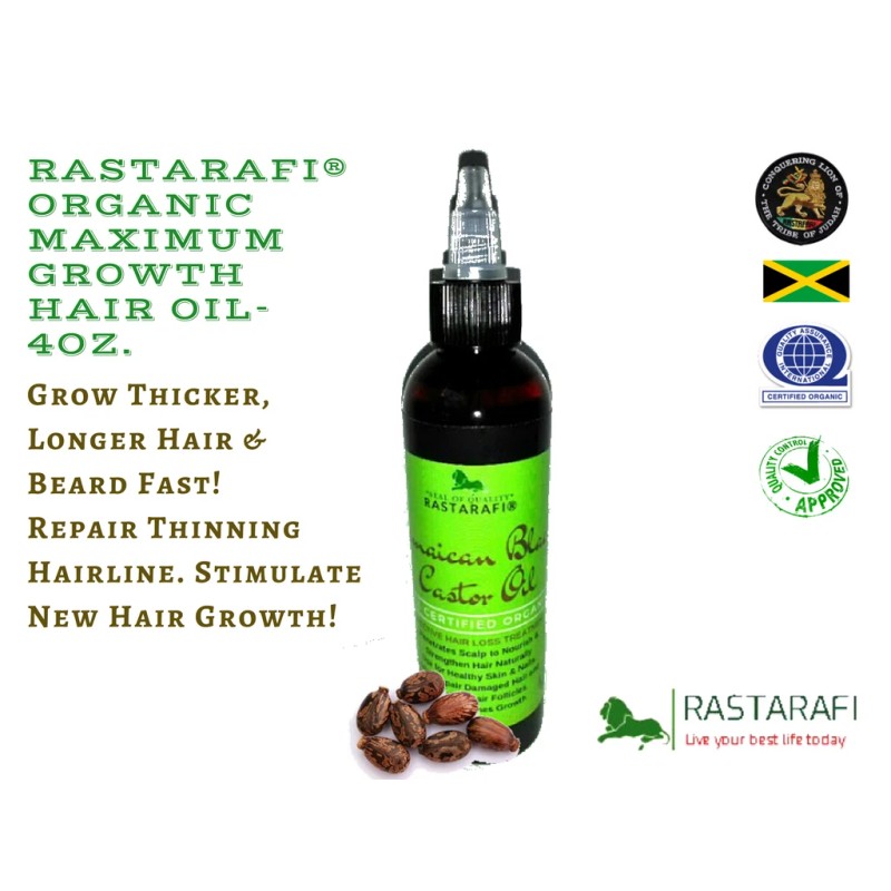 Rastarafi® Pure Jamaican Black Castor Oil Extra Dark/ Potent |
