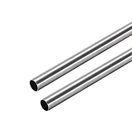uxcell 304 Stainless Steel Round Tubing 6mm OD 0.2mm Wall Thickness 250mm Length Seamless Straight Pipe Tube 2 Pcs