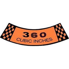 MACs Auto Parts 48-47189 Pickup Truck Air Cleaner Decal - 360 CID