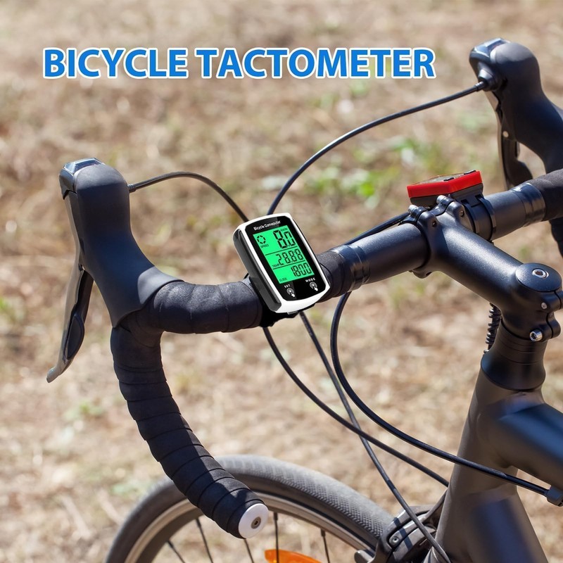 Bicycle Computer IPX6 Waterproof Bicycle Computer, Speedometer Multi-Function, Bicycle Speedometer