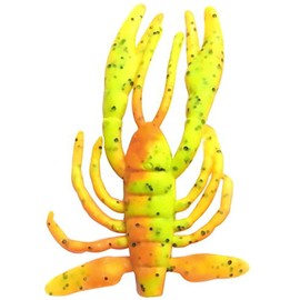 Berkley G2SQCRBY2-CGBFO Gulp! SW Crab Lure, 2 Inches, Chartreuse Green Black Fluorescent Orange, Sea Perch Light Rock