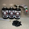 Pro Undercoating Spray Gun, 1-32" 360* Wand, 3 Black Quart