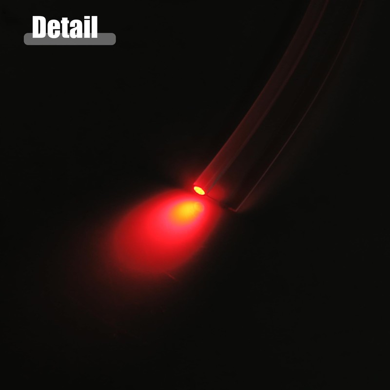 X AUTOHAUX 3.6mm 0.30" 2m 6.56ft Universal Skirt Side Glow