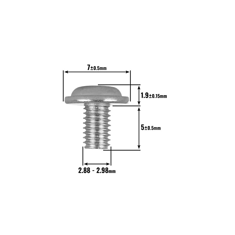 Poppstar Hard Drive Screws for 2.5 Inch Hard Drives, M3