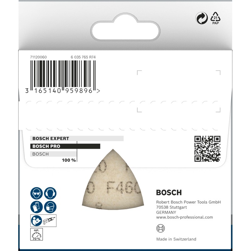 Bosch 5x PRO Paint on Wood and Hardwood F460 Sanding
