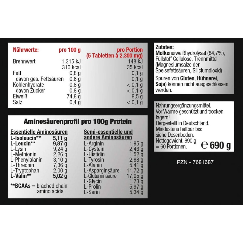 BMS AminoZZ 300 Tabs of 2,300 mg