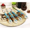 Southwest Chic Indian Turquoise Feather Flatware 1 Spoon Teaspoon Fork