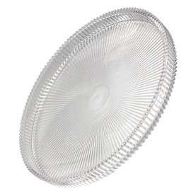 Eikovia Round Glass Serving Trays, Modern Tray Decoration, 10 Inches Diameter Glass Tray, Home Decoration,Serving Platter,Round Food Platter